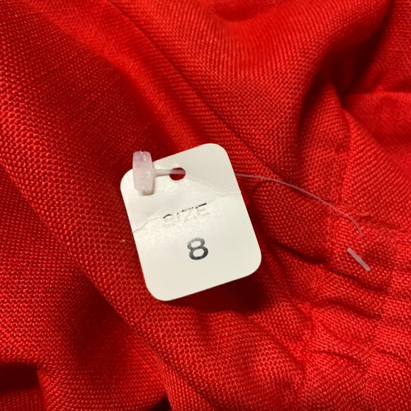 NWOT E.H. Woods Red Blazer and Pleated Skirt Set Sixe 8 - Picture 10 of 12